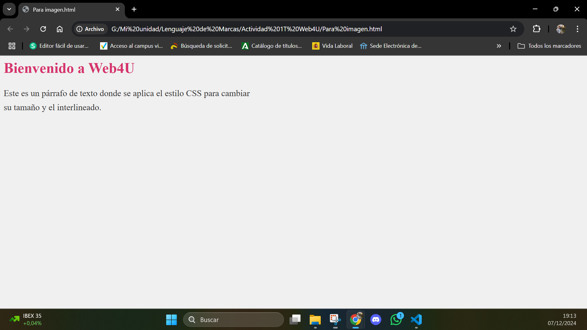 Ejemplo HTML